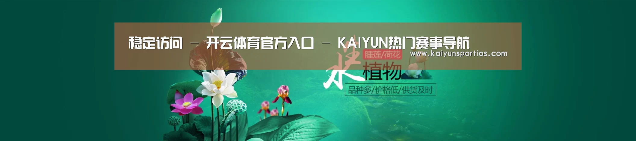 鲜花水草花卉网站模板